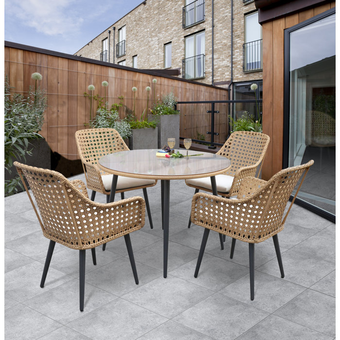 Kettler Menos Boho 4 Seat Dining Set Wayfair.co.uk